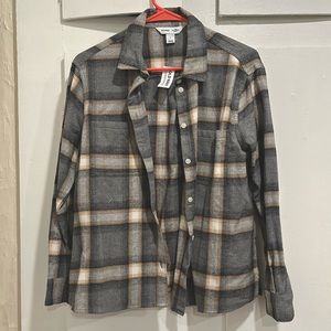 Old Navy - Boyfriend Shirt - Gray - Size S